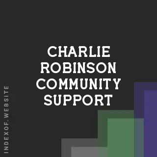 Charlie Robinson Community Support | Indexof