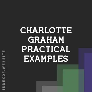 Charlotte Graham Practical Examples | Indexof