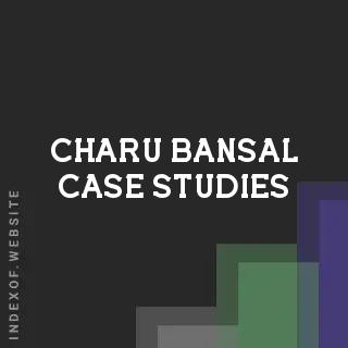Charu Bansal Case Studies | Indexof