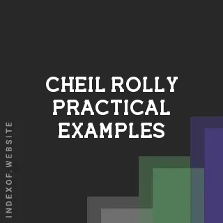 Cheil Rolly Practical Examples | Indexof