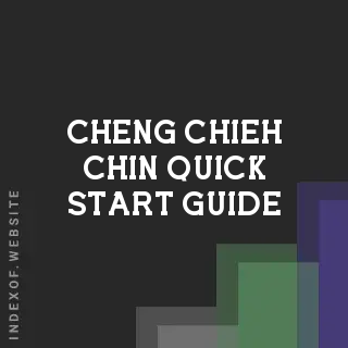 Cheng-chieh Chin Quick Start Guide | Indexof