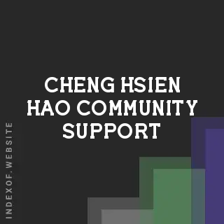 Cheng-hsien Hao Community Support | Indexof