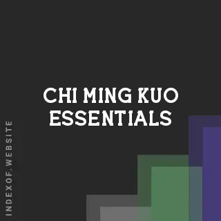 Chi-ming Kuo Essentials | Indexof