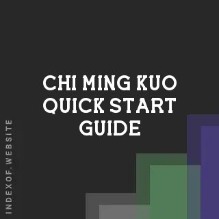 Chi-ming Kuo Quick Start Guide | Indexof