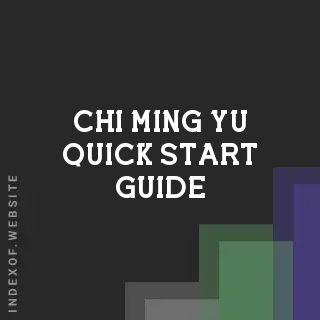 Chi-ming Yu Quick Start Guide | Indexof