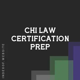 Chi Law Certification Prep | Indexof