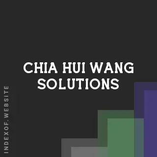 Chia-hui Wang Solutions | Indexof