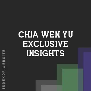 Chia-wen Yu Exclusive Insights | Indexof