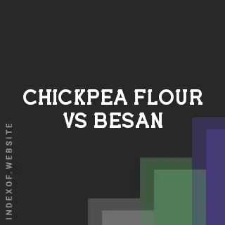 Chickpea Flour vs. Besan: Can You Substitute Them? | 2026 Guide