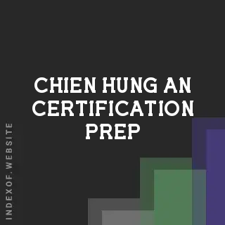 Chien-hung An Certification Prep | Indexof