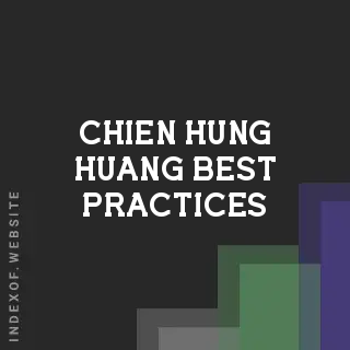 Chien-hung Huang Best Practices | Indexof