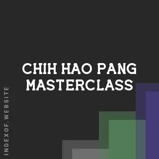 Chih-hao Pang Masterclass | Indexof