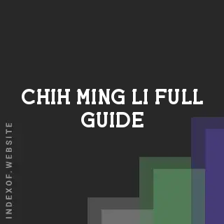 Chih-ming Li Full Guide | Indexof