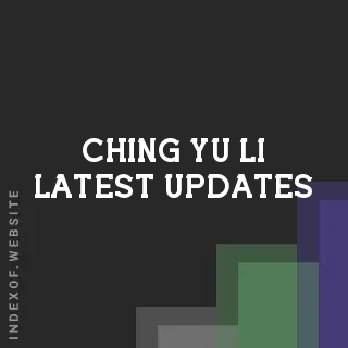 Ching-yu Li Latest Updates | Indexof