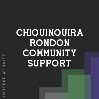 Chiquinquira Rondon Community Support | Indexof