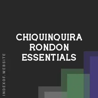 Chiquinquira Rondon Essentials | Indexof