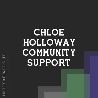 Chloe Holloway Community Support | Indexof