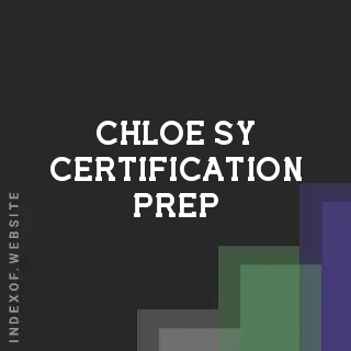 Chloe Sy Certification Prep | Indexof