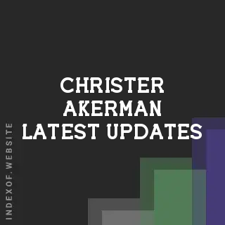 Christer Akerman Latest Updates | Indexof