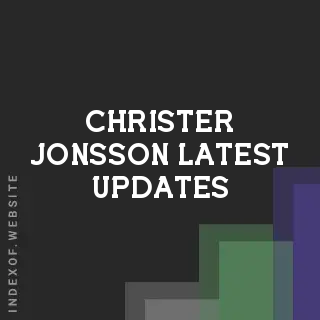 Christer Jonsson Latest Updates | Indexof