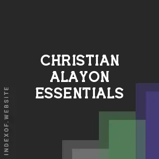 Christian Alayon Essentials | Indexof