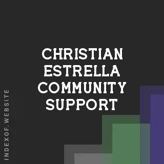 Christian Estrella Community Support | Indexof