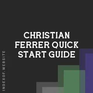 Christian Ferrer Quick Start Guide | Indexof