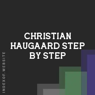 Christian Haugaard Step-by-Step | Indexof