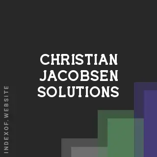 Christian Jacobsen Solutions | Indexof