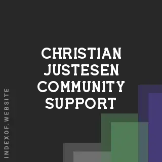 Christian Justesen Community Support | Indexof
