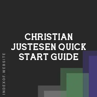 Christian Justesen Quick Start Guide | Indexof