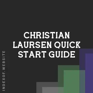 Christian Laursen Quick Start Guide | Indexof