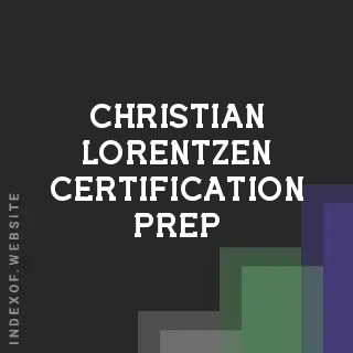Christian Lorentzen Certification Prep | Indexof