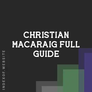 Christian Macaraig Full Guide | Indexof