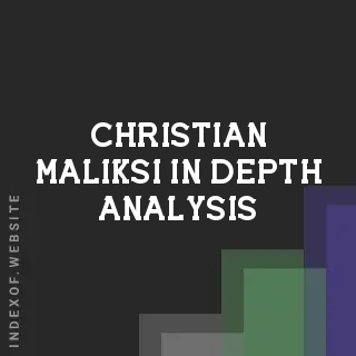 Christian Maliksi In-Depth Analysis | Indexof