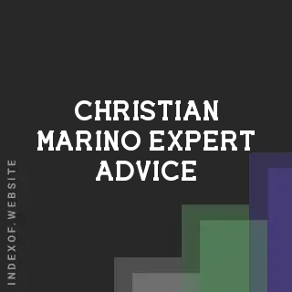 Christian Marino Expert Advice | Indexof