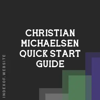 Christian Michaelsen Quick Start Guide | Indexof