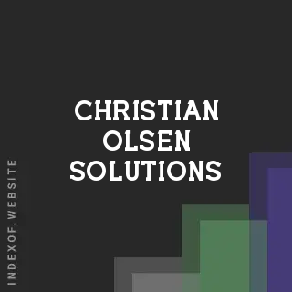 Christian Olsen Solutions | Indexof