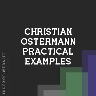 Christian Ostermann Practical Examples | Indexof