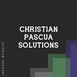 Christian Pascua Solutions | Indexof