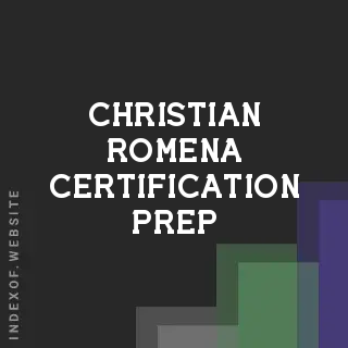 Christian Romena Certification Prep | Indexof