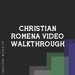 Christian Romena Video Walkthrough | Indexof