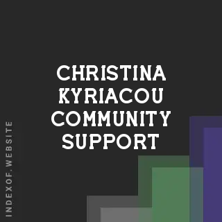 Christina Kyriacou Community Support | Indexof