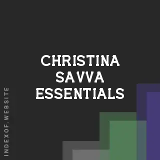 Christina Savva Essentials | Indexof