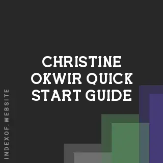 Christine Okwir Quick Start Guide | Indexof