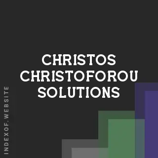 Christos Christoforou Solutions | Indexof