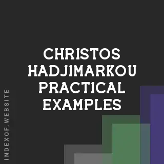 Christos Hadjimarkou Practical Examples | Indexof