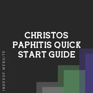 Christos Paphitis Quick Start Guide | Indexof