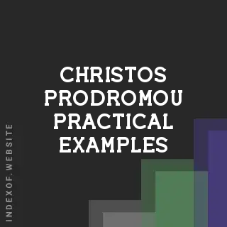 Christos Prodromou Practical Examples | Indexof