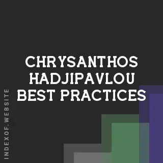 Chrysanthos Hadjipavlou Best Practices | Indexof